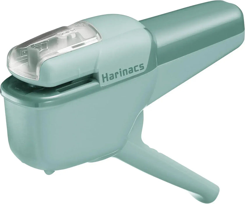 Kokuyo Harinax Needleless Stapler Handy 10-Sheet Binding - Blue Green - 4901480396743