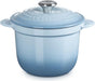 Le Creuset Cast Enameled Two-Handed Cocotte Pot 18 Cherry Red Oven Safe Le Creuset - Coastal Blue 18cm
 - 0024147302896