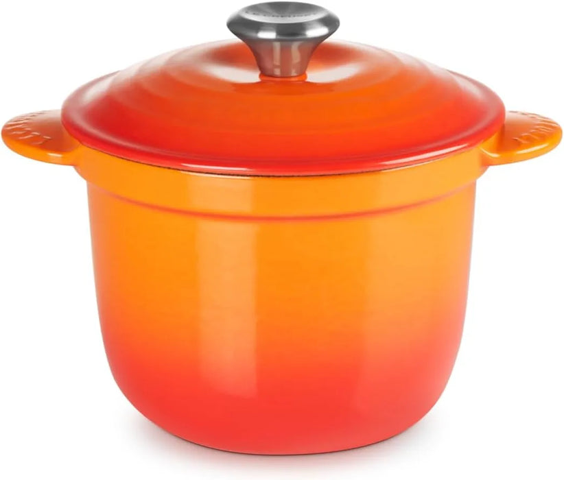 Le Creuset Cast Enameled Two-Handed Cocotte Pot 18 Cherry Red Oven Safe Le Creuset - Orange 18cm
 - 0024147330653
