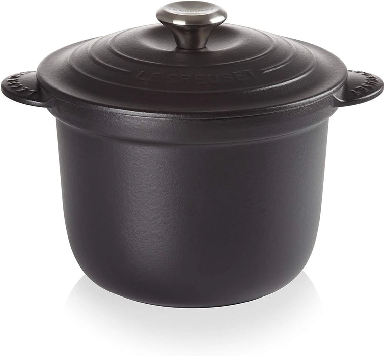 Le Creuset Cast Enameled Two-Handed Cocotte Pot 18 Cherry Red Oven Safe Le Creuset - Matte Black 20cm
 - 0024147301943