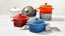 Le Creuset Enameled Steel Petite Stockpot 3.8 Quart Sea Salt Le Creuset