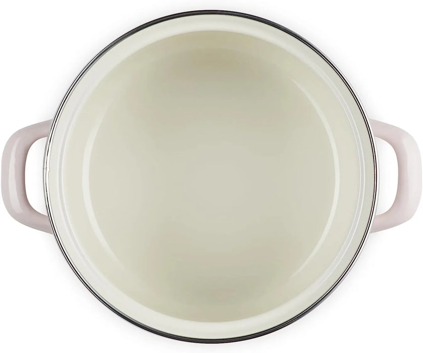 Le Creuset EOS Shell Pink Enameled Casserole Pot 7.1 Inch IH Compatible Le Creuset