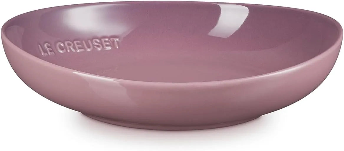 Le Creuset Flora Dish 8.7 Inch Mauve Pink Heat and Cold Resistant Oven Safe Le Creuset