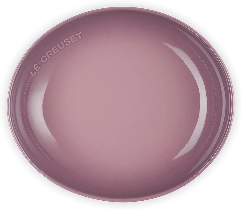Le Creuset Flora Dish 8.7 Inch Mauve Pink Heat and Cold Resistant Oven Safe Le Creuset