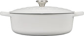 Le Creuset Signature Enameled Cast Iron Wide Round Dutch Oven 6.75 Qt White Le Creuset