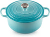 Le Creuset Signature Round Casserole with Lid 11 Inch Induction Compatible Le Creuset - Caribbean
 - 0024147262602