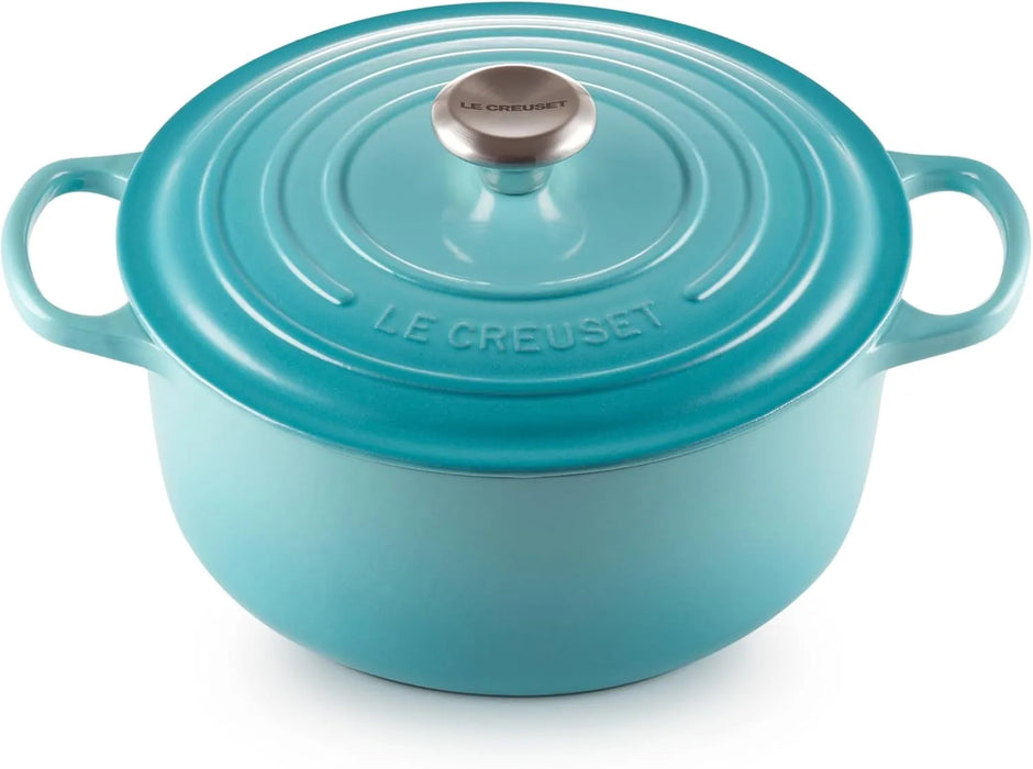 Le Creuset Signature Round Casserole with Lid 11 Inch Induction Compatible Le Creuset - Caribbean
 - 0024147262602