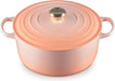 Le Creuset Signature Round Casserole with Lid 11 Inch Induction Compatible Le Creuset - Peach
 - 0024147337720