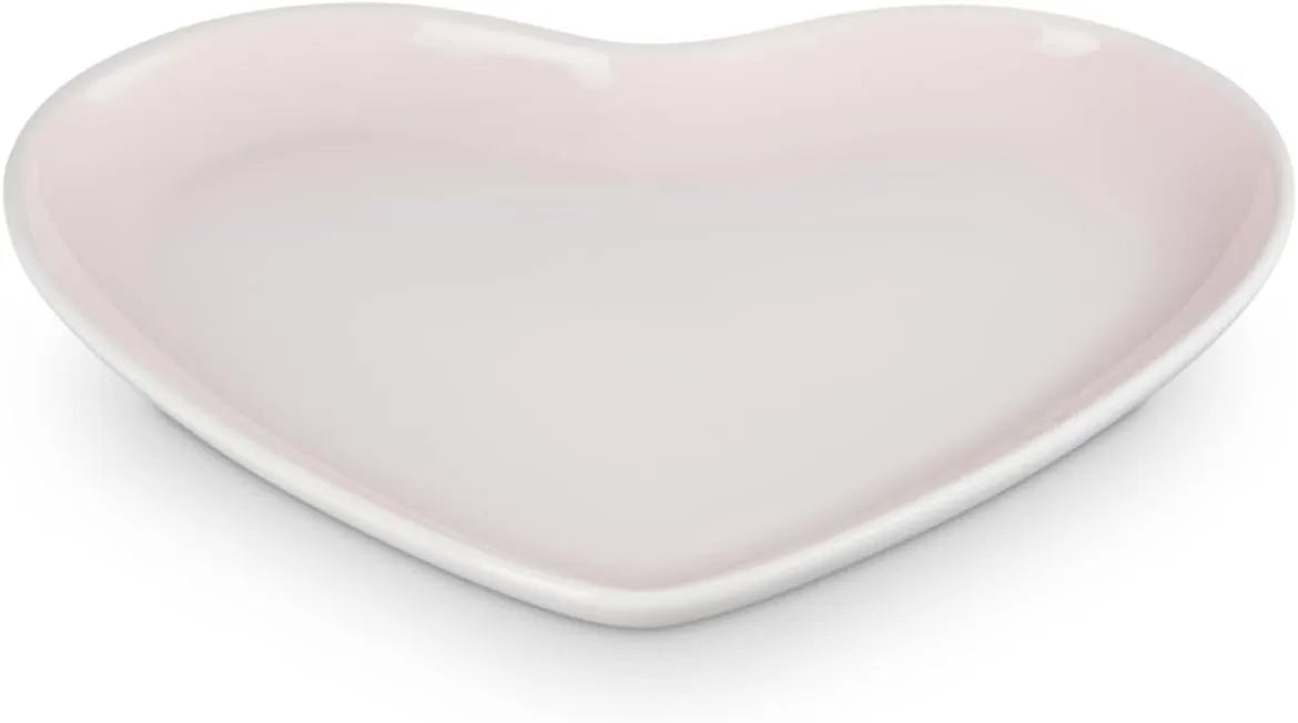 Le Creuset Sphere Heart Plate 9.1 Inch Shell Pink Heat and Cold Resistant Le Creuset