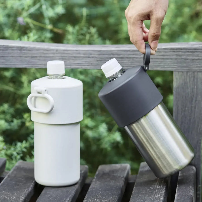 Muji Cold Bottle Cooler Holder with Collapsible Handle