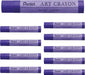 Pentel PTAC Art Crayons Creative Drawing Supplies - Violet - 4902506436832