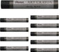 Pentel PTAC Art Crayons Creative Drawing Supplies - Black - 4902506426642