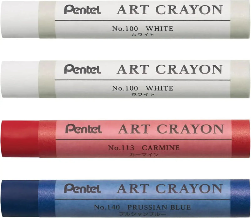 Pentel PTAC Art Crayons Creative Drawing Supplies - 4 Color Set C - 4902506429186