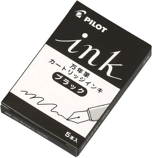 Pilot IRF50S10B Fountain Pen Ink Cartridges Black Pack of 50