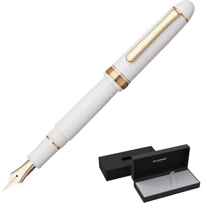 Platinum Brand Bold #3776 Century Chenonceau White Refillable Fountain Pen-Kiichin - The #1 Place for Japanese Goods in Your Hand!