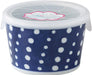 Saikai Pottery Hasami Ware Indigo Japan Range Pack with Lid Medium Bowl - Stain Remover 8.5cm - 4965451425719