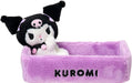 Sanrio Mascot Storage Box Round Kuromi - 2-Pack Black - 4550624315371