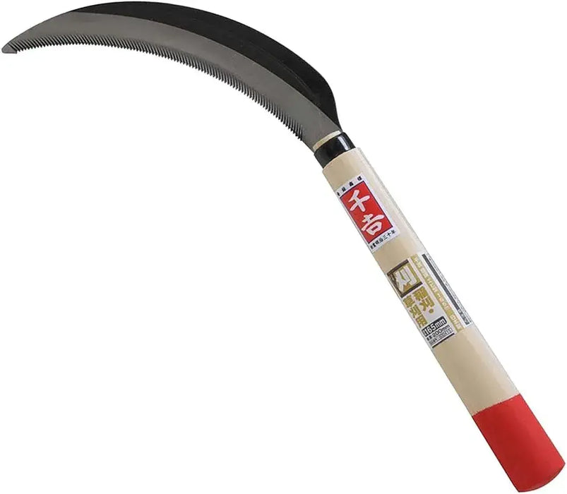 Senkichi Kama Rope Cutting Sickle Full Steel For Weeding and Trimming - Shrimp - 4977292600415
