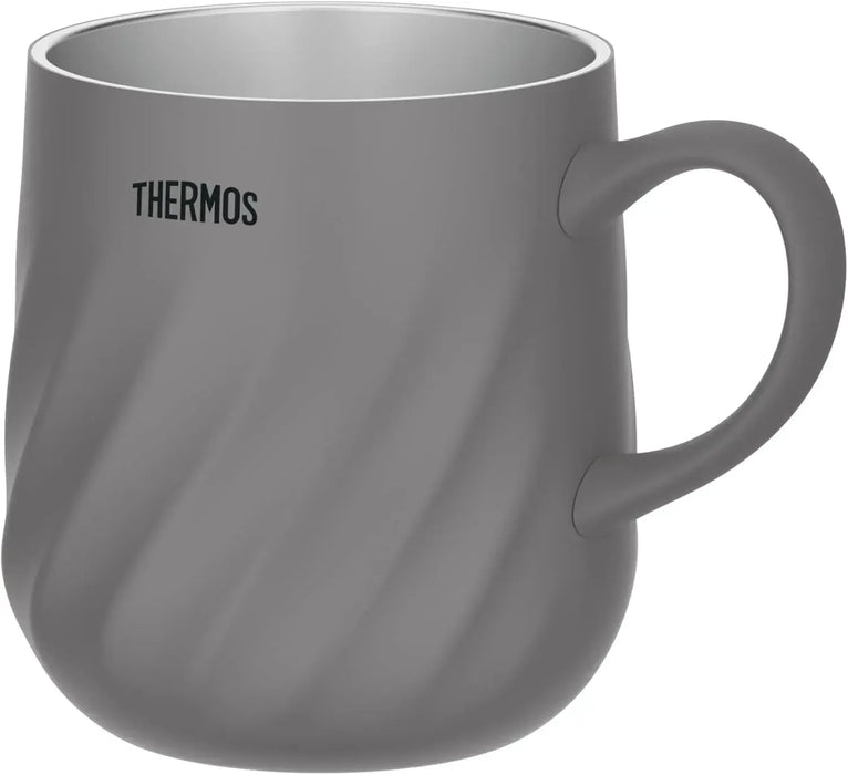 Thermos Vacuum Insulated Mug Dishwasher Safe Keeps Hot and Cold - Dark Gray 450ml - 4562344407502