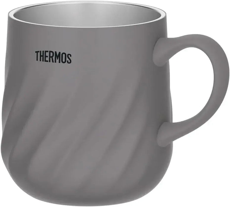 Thermos Vacuum Insulated Mug Dishwasher Safe Keeps Hot and Cold - Dark Gray 350ml - 4562344407472
