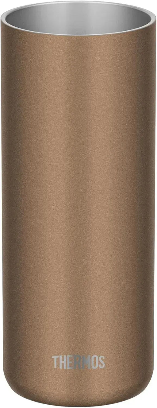 Thermos Vacuum Insulated Tumbler 20oz Brown Gold Lightweight