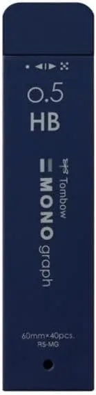 Tombow MONO Monogram MG 0.5 mm HB Pencil Lead Navy R5-MGHB42 by Tombow