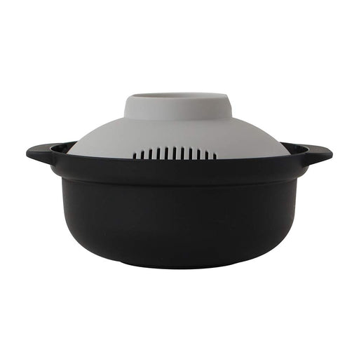 Ne Rakuchin Microwave Pot - Recopo Nim-118-Bk Japan Priority-Kiichin - The #1 Place for Japanese Goods in Your Hand!