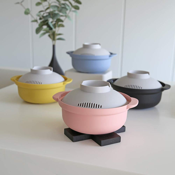 Convenient Microwave Pot - Japan Recopo Pink Nim-118-Pk-Kiichin - The #1 Place for Japanese Goods in Your Hand!