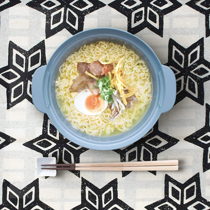 Convenient Microwave Pot for Easy Recipes - Ne Rakuchin Recopo Nim-118-Bl Blue-Kiichin - The #1 Place for Japanese Goods in Your Hand!