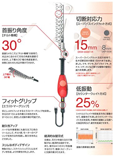 Ars Corp Electric Clippers Dkw-0335T-R for Trimming & Cutting 110x13x15cm-Kiichin - The #1 Place for Japanese Goods in Your Hand!