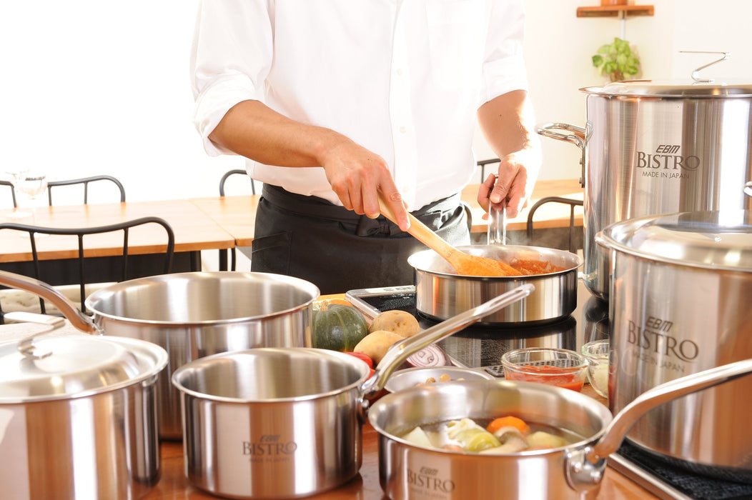 Ebm 21cm Triple Layer Clad Deep Pot No Lid-Kiichin - The #1 Place for Japanese Goods in Your Hand!