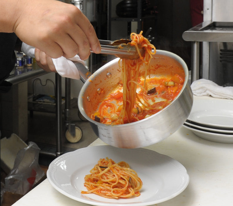 Ebm Paint Aluminum Pro Chef Shallow Pot 21cm Silver w/Scale-Kiichin - The #1 Place for Japanese Goods in Your Hand!