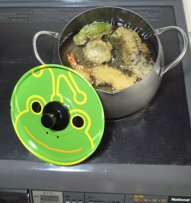 Fujita Metal Tempura Pot 18Cm - Authentic Japanese Made, Suite Frog 066808-Kiichin - The #1 Place for Japanese Goods in Your Hand!