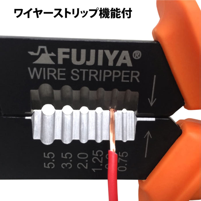 Fujiya FA106 Universal Electrical Pliers for Faston & Bare Crimp Terminals Cutting/Peeling Polishing-Kiichin - The #1 Place for Japanese Goods in Your Hand!