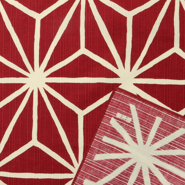Hama Pattern Japanese Hemp Leaf Red Cloth - 90Cm Size-Kiichin - The #1 Place for Japanese Goods in Your Hand!