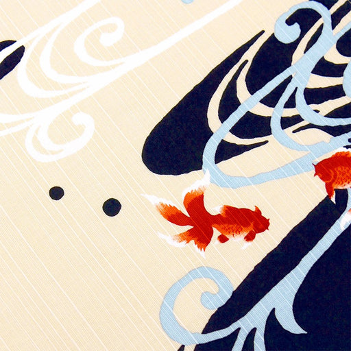 Japanese Cloth - 50cm Furoshiki with Running Water Goldfish-Kiichin - The #1 Place for Japanese Goods in Your Hand!