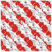 Hama Pattern Japanese Shukutsuru Red Small Wrapping Cloth - 50Cm-Kiichin - The #1 Place for Japanese Goods in Your Hand!