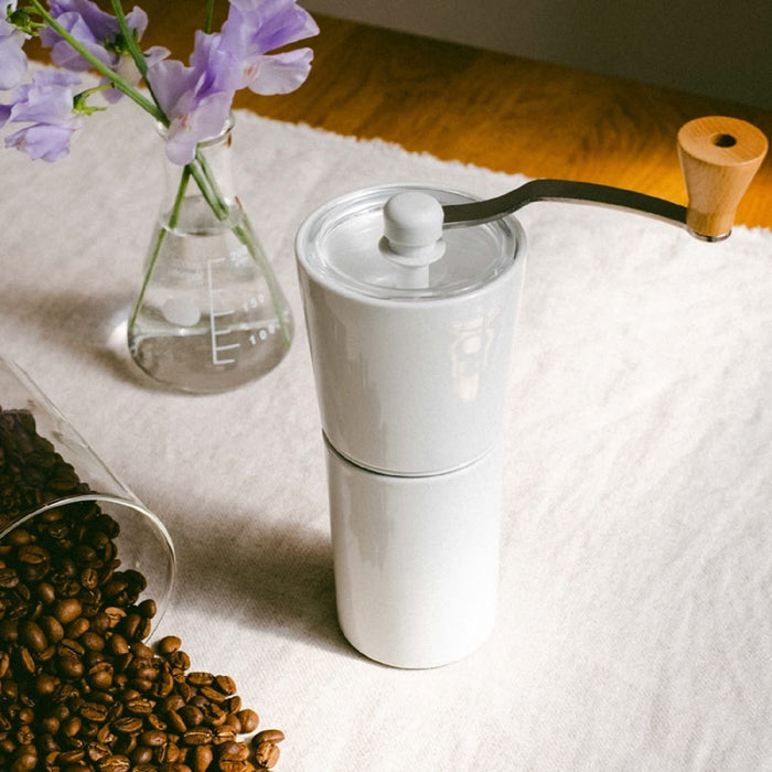 Hario Ceramic Coffee Grinder 30G White Arita Ware Japan - S-Ccg-2-W-Kiichin - The #1 Place for Japanese Goods in Your Hand!