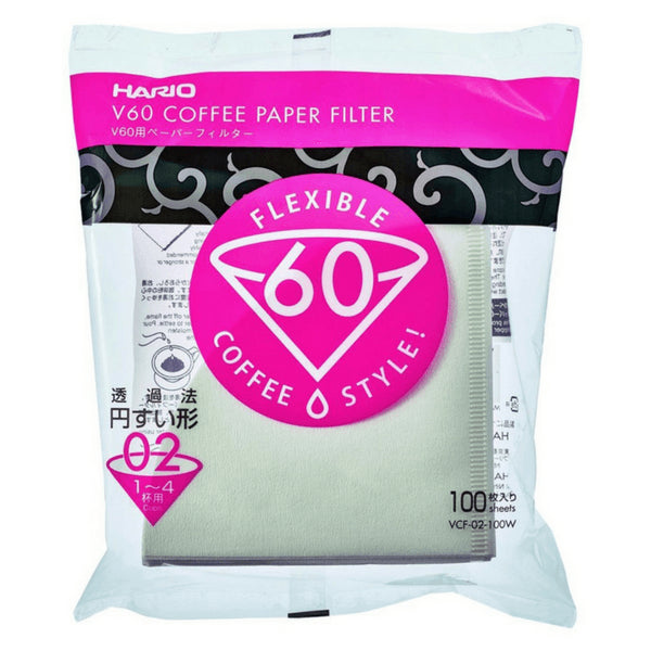 Hario VCF-02 Paper Filters for V60 Dripper - Pack of 100 (1-4 Cups)-Kiichin - The #1 Place for Japanese Goods in Your Hand!