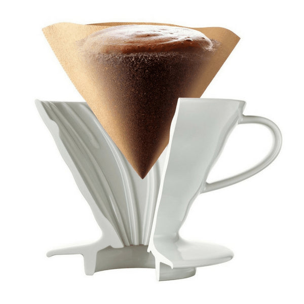 Hario VCF-03 Paper Filters for V60 Dripper (100-Pack) - 1-6 Cup Capacity-Kiichin - The #1 Place for Japanese Goods in Your Hand!