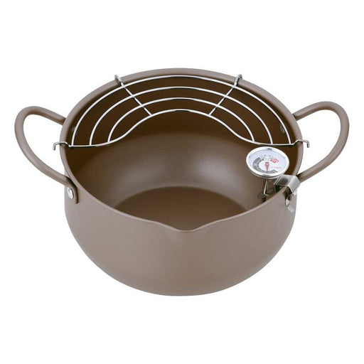 Hirosho Kiwami 20cm Induction Iron Tempura Pan with Thermometer-Kiichin - The #1 Place for Japanese Goods in Your Hand!