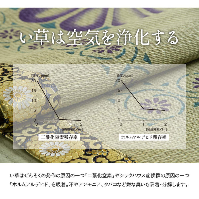 Ikehiko Corp Igusa Gozen Japanese Altar Cushion Yuzen Nassen Shosoin 70X70Cm #3108009-Kiichin - The #1 Place for Japanese Goods in Your Hand!