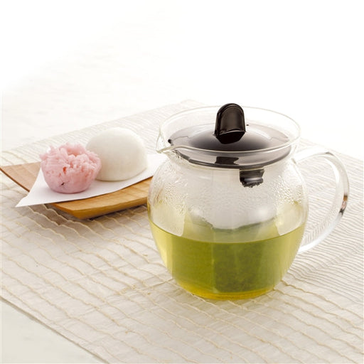 Iwaki Black Heat-Resistant Glass Teapot - Premium Quality-Kiichin - The #1 Place for Japanese Goods in Your Hand!