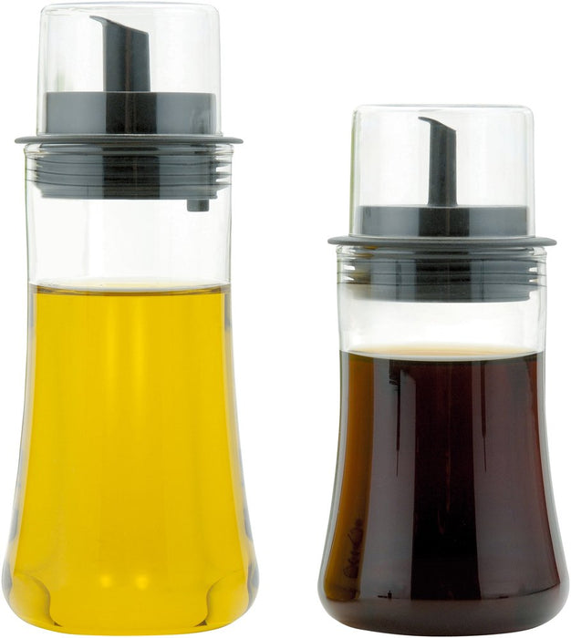 Iwaki Japan Kt5032-Bko Glass Seasoning Container Oil Bottle Black 160Ml-Kiichin - The #1 Place for Japanese Goods in Your Hand!