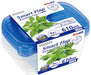 Iwasaki Industry Japan Antibacterial Microwave Storage Container - Smart Flap Square 610Ml (3Pcs)-Kiichin - The #1 Place for Japanese Goods in Your Hand!