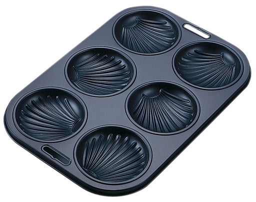 Kai Corp Madeleine Mold 6pcs DL6172-Kiichin - The #1 Place for Japanese Goods in Your Hand!