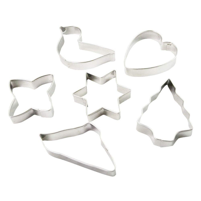 Kai Tree/Star Cookie Cutters Set of 6 - DL6190 Made in Japan by Kai Corporation-Kiichin - The #1 Place for Japanese Goods in Your Hand!