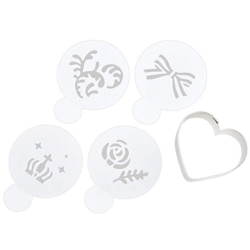 Kai DL-6364 Cookie Cutter Set (4Pc Heart/Stencil)-Kiichin - The #1 Place for Japanese Goods in Your Hand!