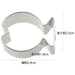 Kai Corporation Cookie Cutter Silver 3x2.2x1.8cm DL6204-Kiichin - The #1 Place for Japanese Goods in Your Hand!