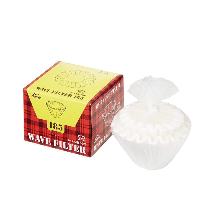 Kalita Wave 185 Filter (50P) - Premium Coffee Brewing Essential-Kiichin - The #1 Place for Japanese Goods in Your Hand!